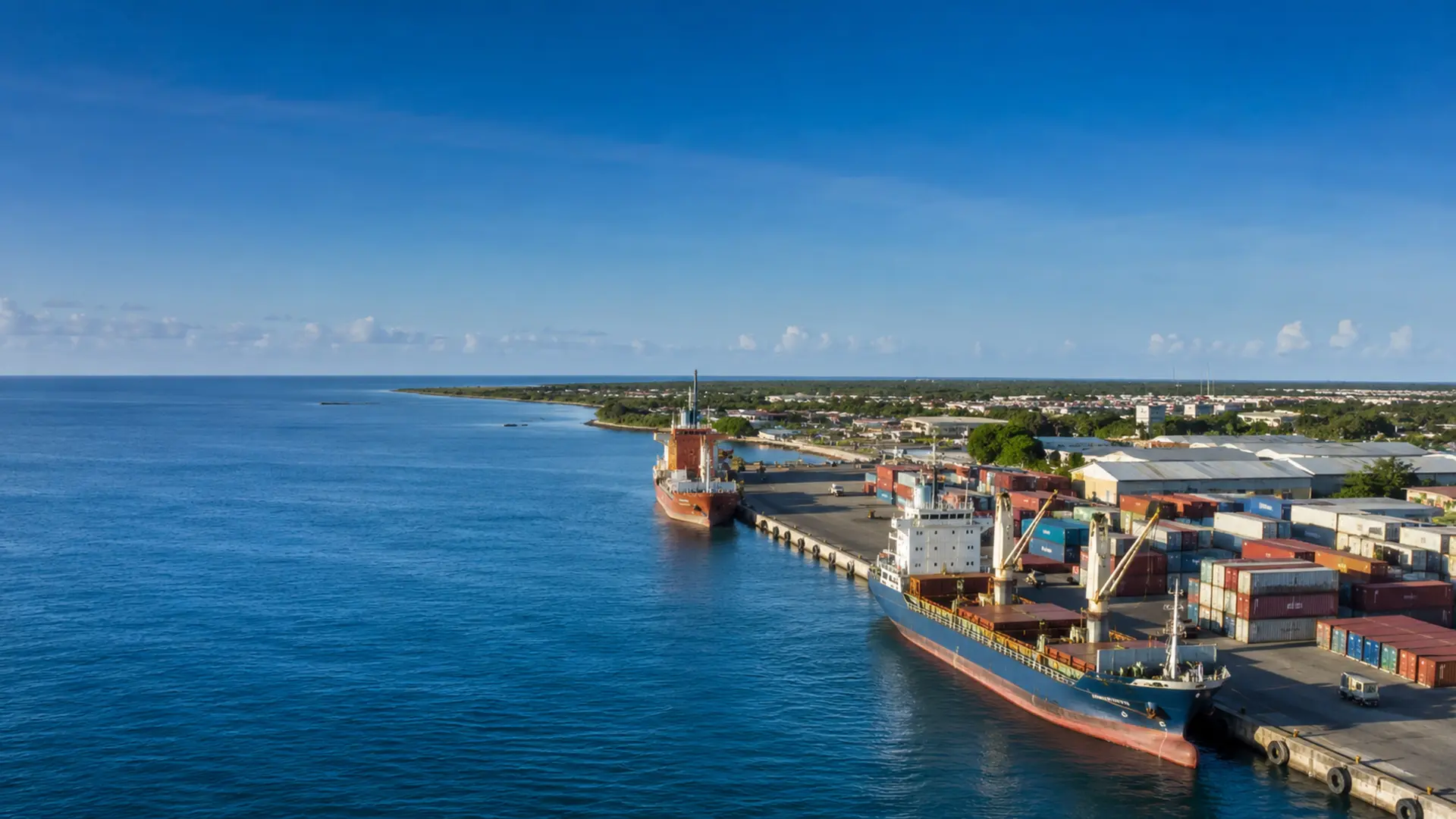 Commercial vessels, cargo and logistics activity at Kismayo port